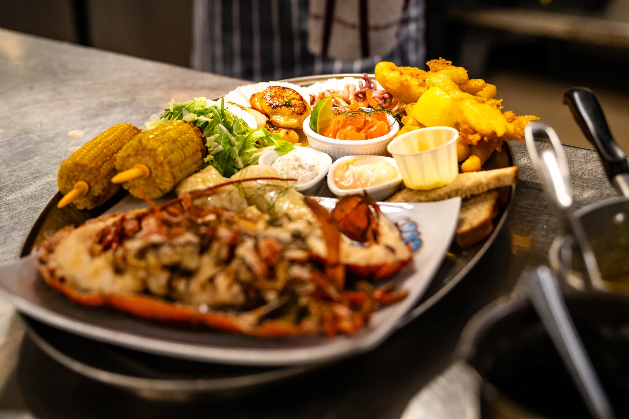Seafood sharing platter at the Murray Arms